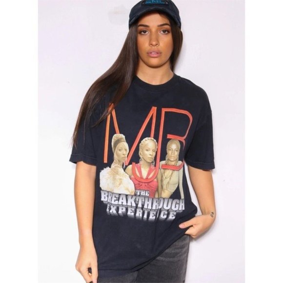 MARY J BLIGE 2006 Vintage Breakthrough Tour Rap R & B Hip Hop Graphic Band Tee - Picture 2 of 8